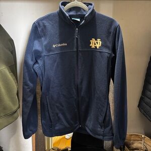 Vintage Notre Dame Columbia Fleece Zip-up